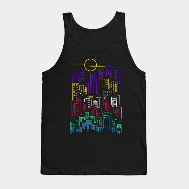 City Skylines Tank Top by clingcling